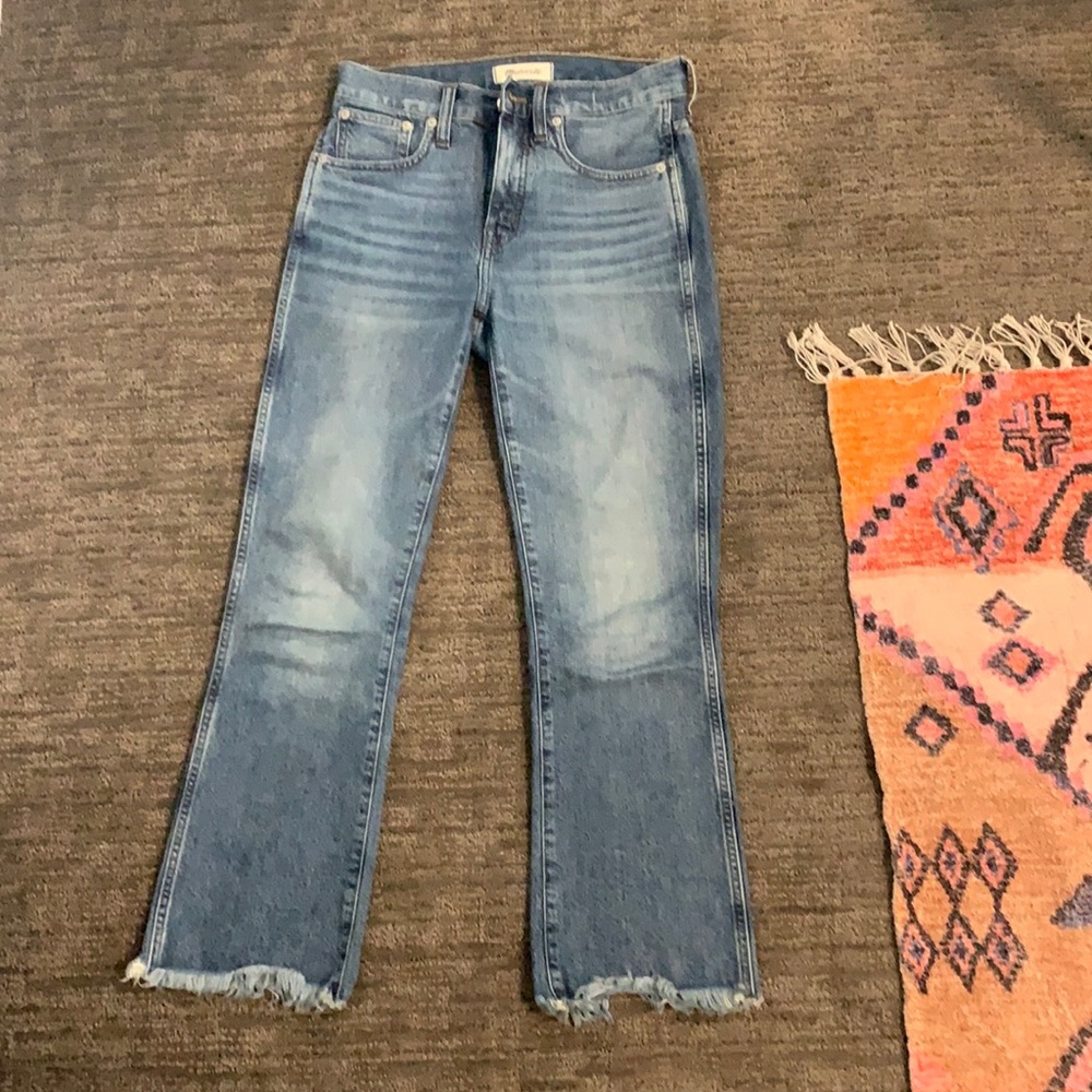 Madewell high rise denim Cali boot cut in “heney”